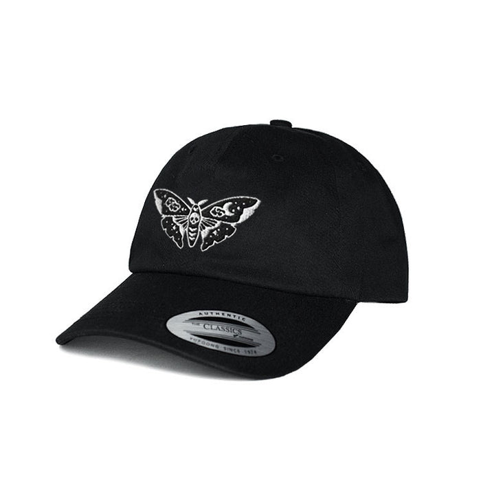 White Astral Moth Dad Hat