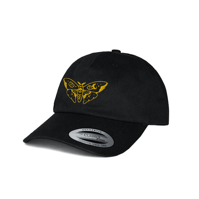 Gold Astral Moth Dad Hat