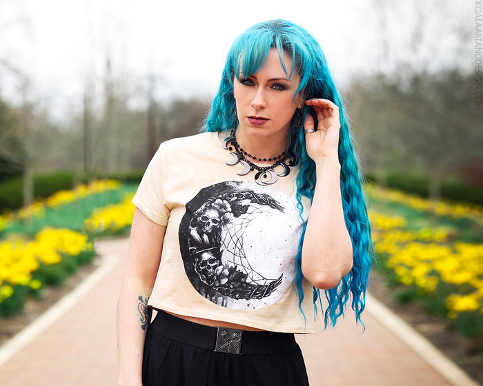 Moon Dream Catcher Crop Top Shirt