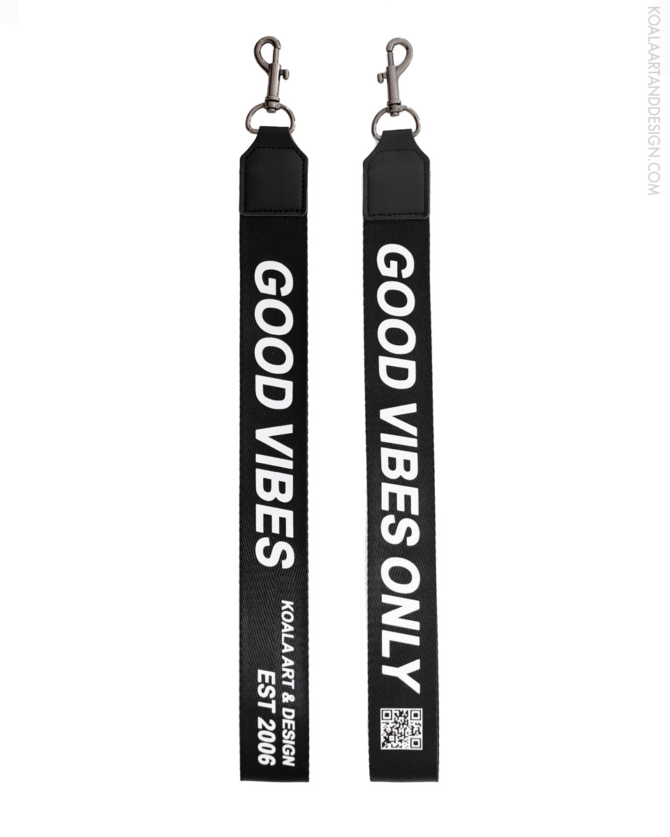 Good Vibes Only Strap Wrist Lanyard