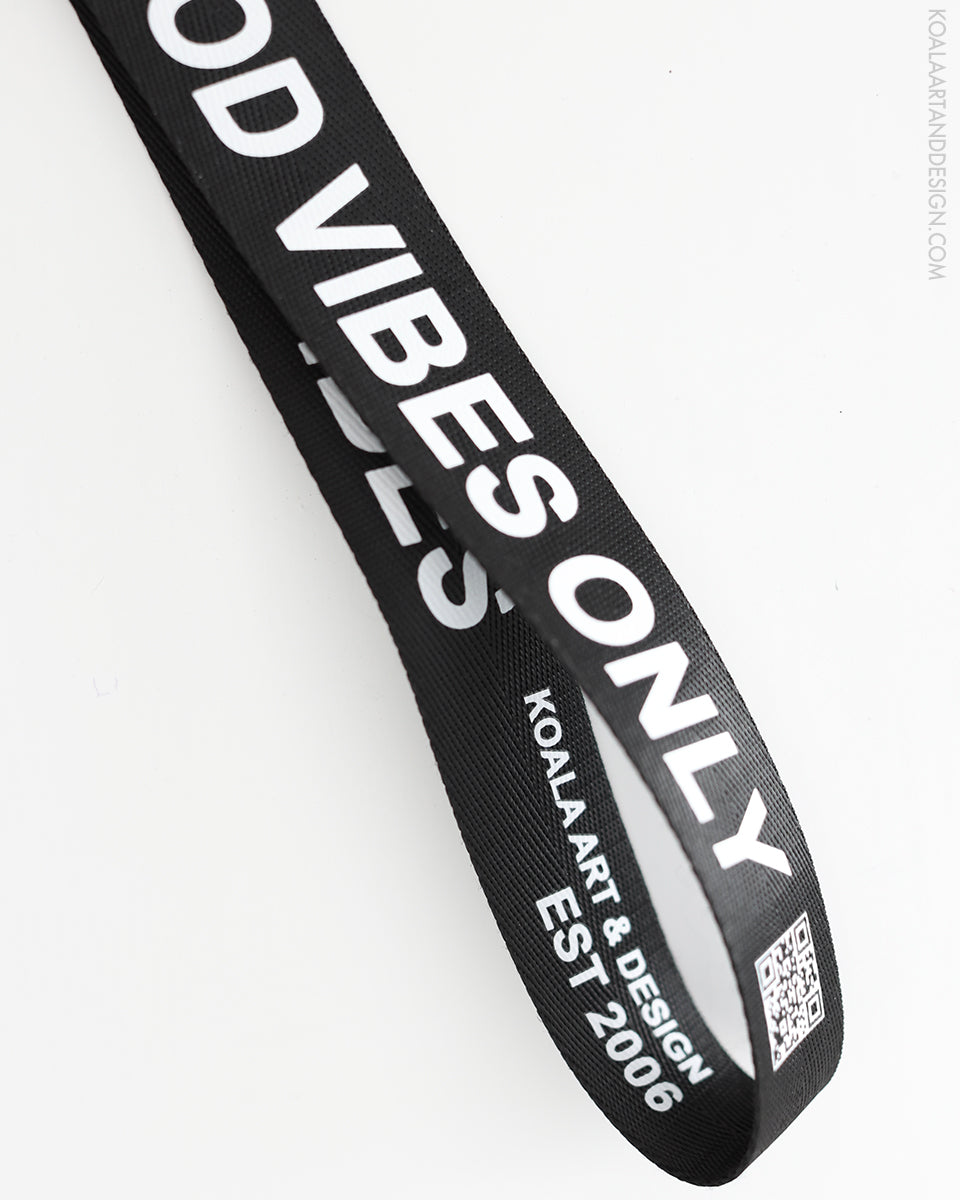 Good Vibes Only Strap Wrist Lanyard