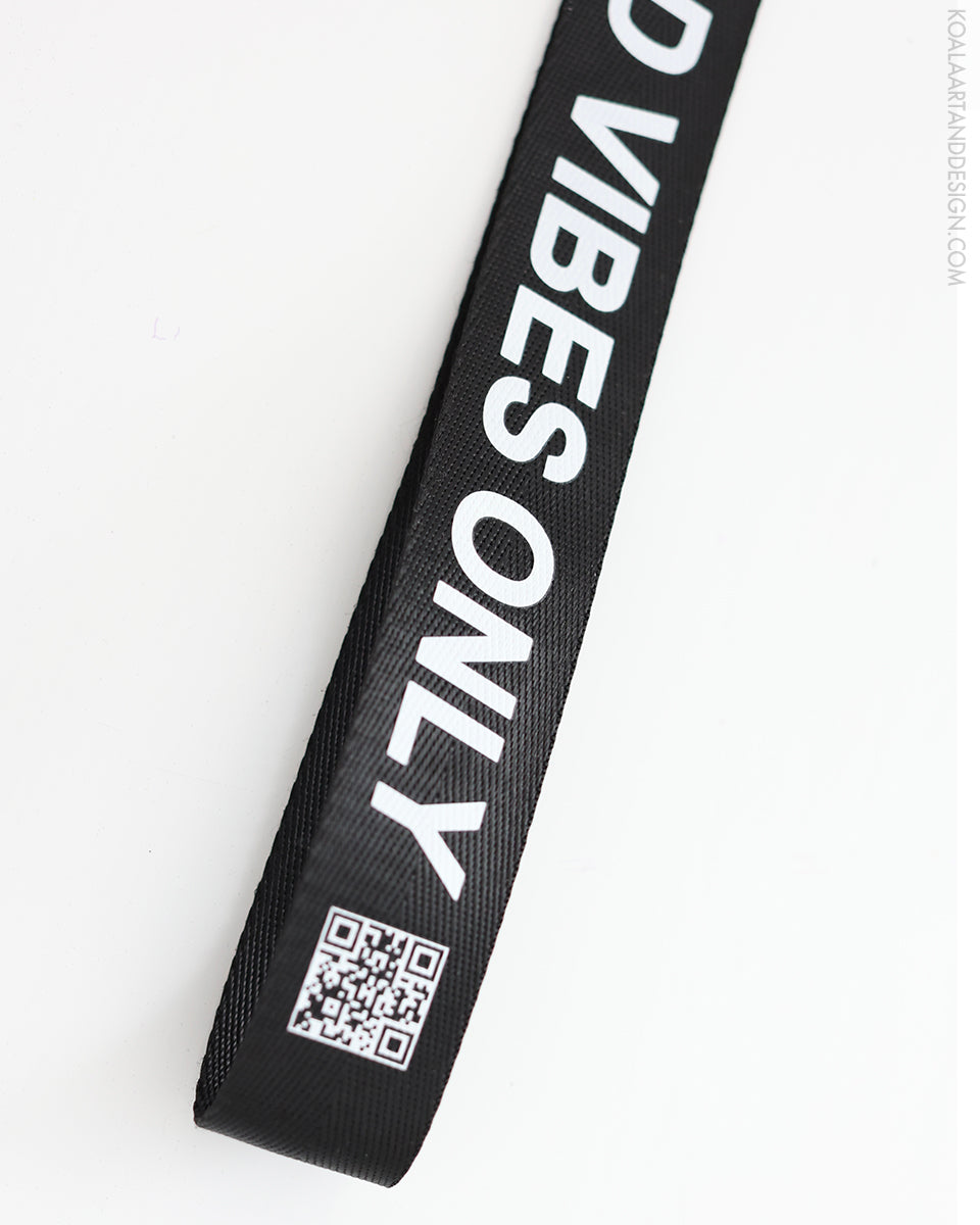 Good Vibes Only Strap Wrist Lanyard