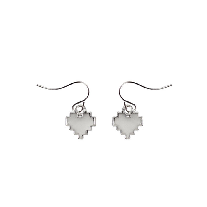 8Bit Heart Earrings