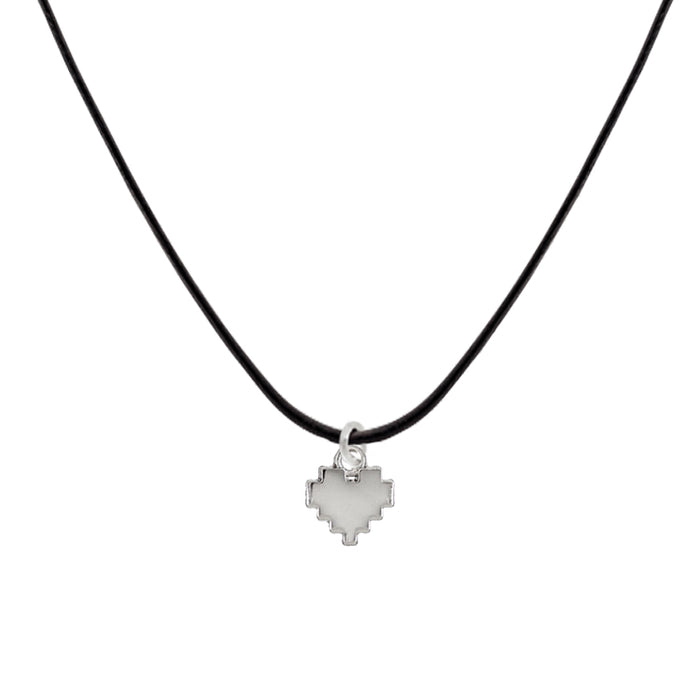 8bit Heart Choker Necklace