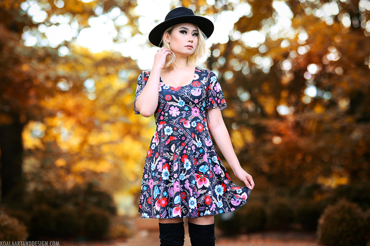 Flower Buddies Flutter Sleeve Dress – Koala Art & Design