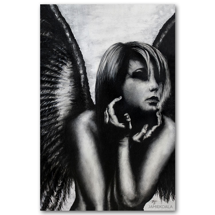 pencil drawings of dark angels