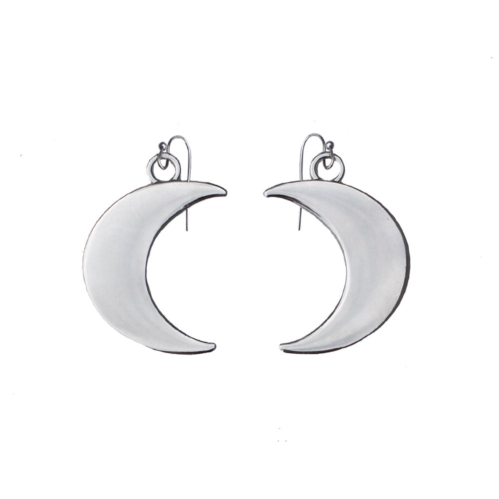 Crescent Moon Hoop Earrings – Designs By Ceci