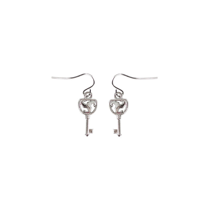 Triskelion Key Earrings