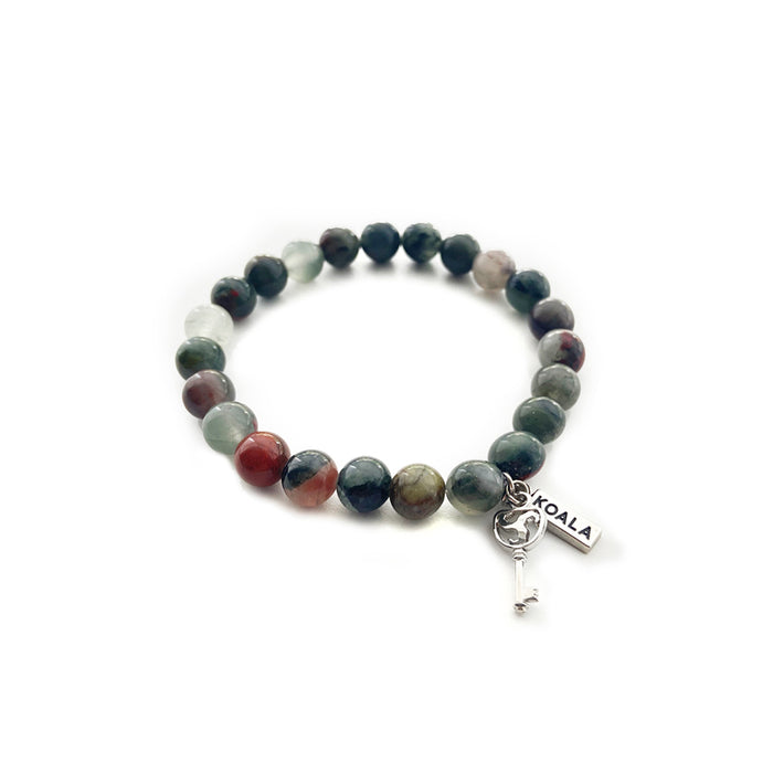 Bloodstone Key Bracelet