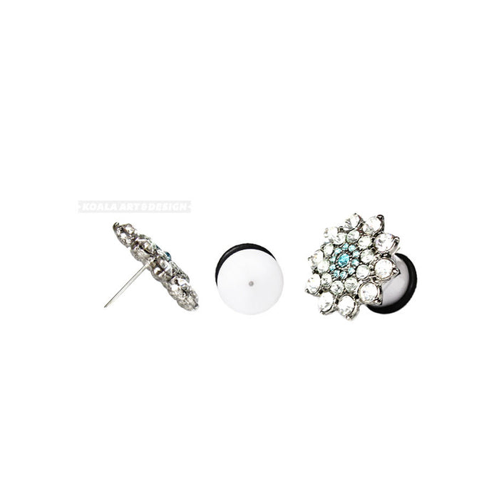 White Plug Earring Converter